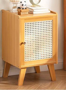 卧室GZX床头柜轻感小型家用头超窄床奢床边柜收纳柜边几柜家用