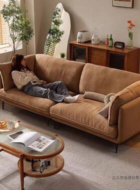 网懒人沙发出租客房卧室服红装店简易公寓小户型厅82765布艺沙发