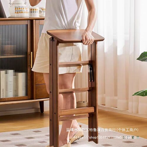 可折叠梯子凳子家用梯凳多功能厨房高凳两用三步阶梯凳爬梯人字梯