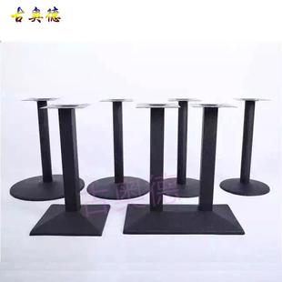 不餐钢锈底盘桌盘脚餐台脚吧详询台脚支架电镀磨砂圆方盘桌腿圆形