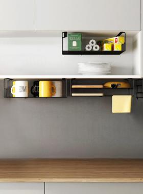 cs厨房下挂篮置物菜架906304不锈钢吊橱柜内分层柜架悬挂收纳板砧