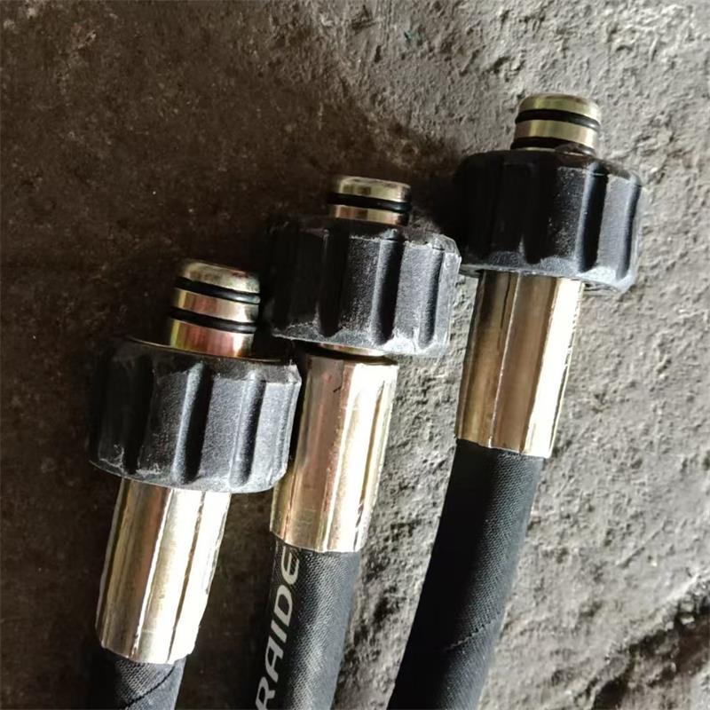 高压钢丝编织胶管 快速接头洗车胶管