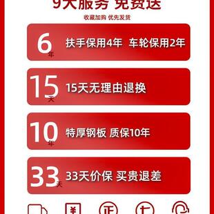 手特奥钢折叠拖车车手推车搬运家用小板拉车便携平板车小推AL1019