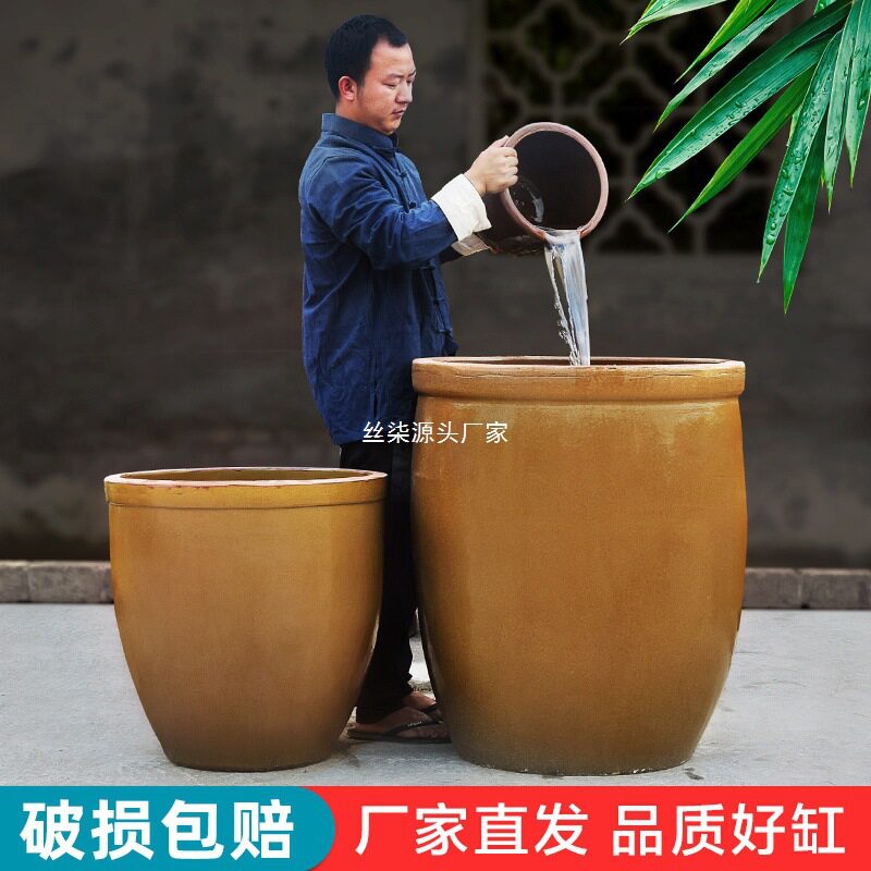 水缸老式陶瓷家用储水用大缸特大号农村腌菜缸粗土缸米缸积酸菜的