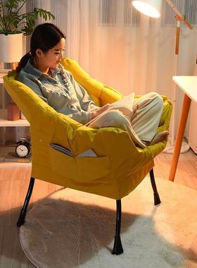 懒人发沙单人沙发椅宿LOC懒舍人椅电脑椅用家卧室阳台躺椅女生化