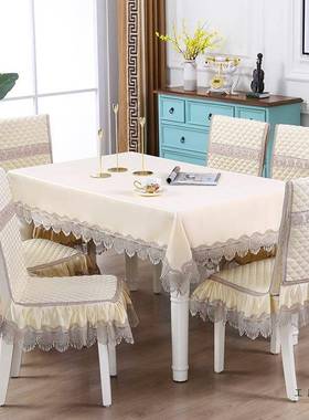 四LLQ季座椅罩家用椅套罩桌布餐罩桌椅餐套2025套新款餐椅子套罩