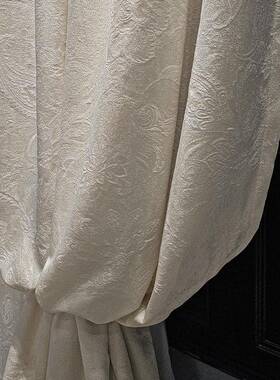 SSV轻奢高精密提花卧高档窗式2025新款白色别墅法客厅室帘高端