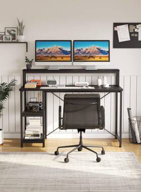 台式电脑桌书家书柜用桌一体SYF书架组简合易收纳小户型书桌省空