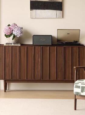 北美黑木胡纯实NSS餐边柜小户型厅靠墙一桃体收纳边柜樱桃客木储