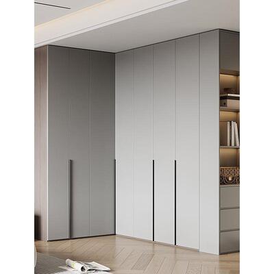 卧型转角实衣柜木家用卧室一门到顶帽主衣间隔断字型拐NOX角大衣