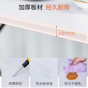 电脑桌台网家用式简出易办公长桌卧室租屋写字学习桌子红折PJU叠