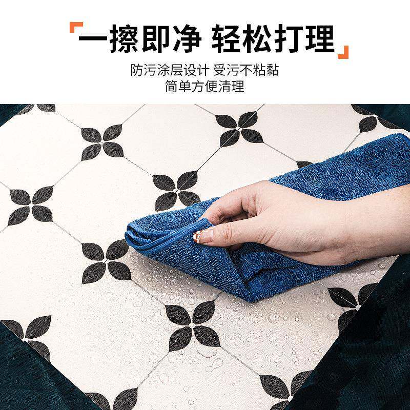 浴室卫F97SMH8S生间防水地贴厨自房瓷砖防磨滑地PVC地板贴耐粘砖