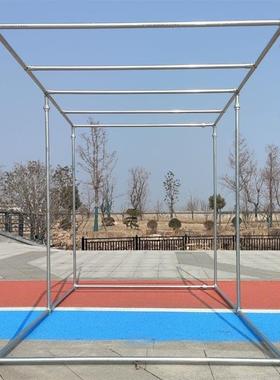 落地晾衣AL100332服葡萄架钢晒架子镀锌管家用大晾晒衣架晒被型子