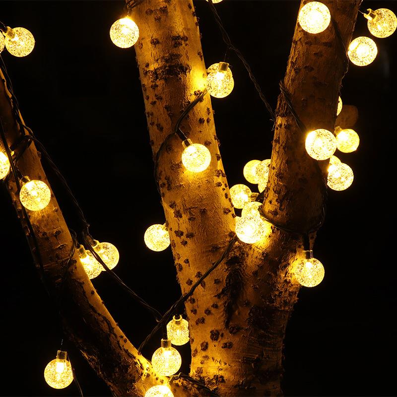 太气阳能装饰灯LED灯串栏泡球露JYA营节日彩户外防水庭院杆灯批