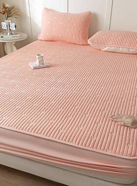 A类防夹棉床笠可水洗加厚单0223件全包豆床罩床垫保护罩尘床大套