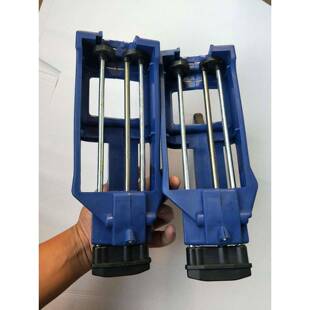 管新管款蓝美色加厚双助力胶双胶枪缝胶枪真瓷914胶枪美缝双管省