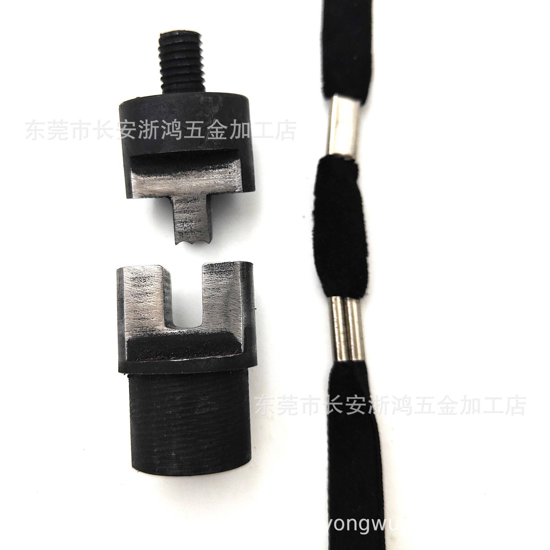 绳器夹安装机夹马仔治具弹力筋绳弯曲模GKO橡皮金属配件手压机
