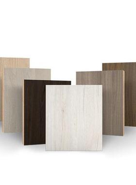 18mm三聚胺贴面中纤MDF板604白双色氰面防水木板纹装饰