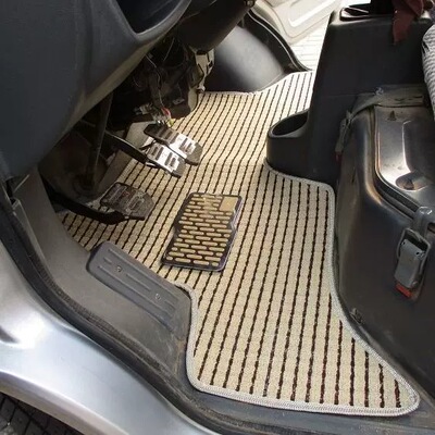 荣光小卡脚垫双排小货车荣光新卡之光小卡专用单排亚麻脚垫