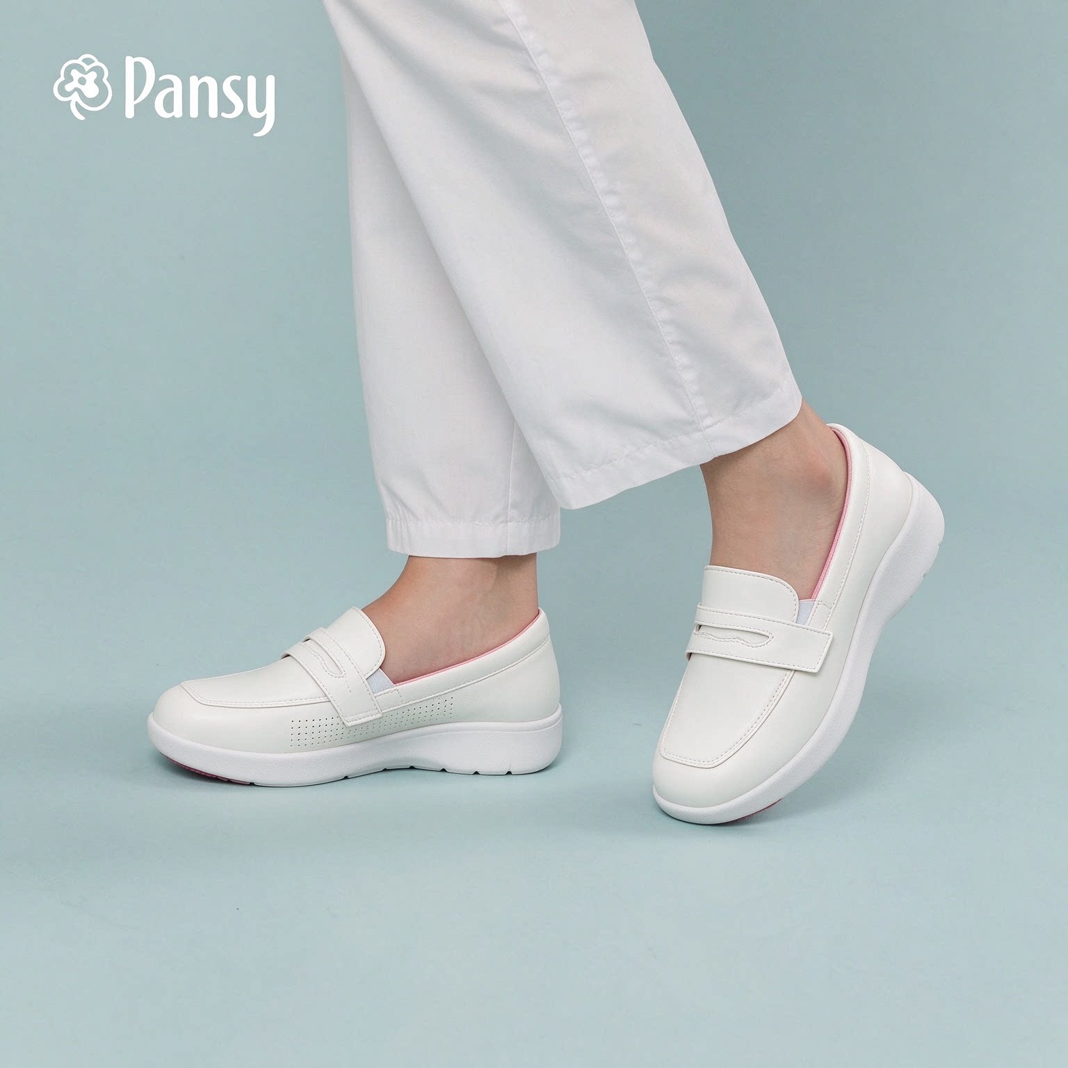 【Pansy盼喜】软底通勤小白鞋女