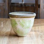 陶瓷花盆盆落地式 纳维亚风格 花瓶型植物饰图案花园阳 斯堪大 正品