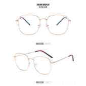 防辐抗蓝射光金丝男潮视女韩网红款 眼镜版 平光 倪近妮明星同款 正品