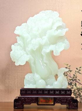 正品白菜件招财客厅家居玄关公室装饰酒柜乔迁店铺开摆 业品摆财