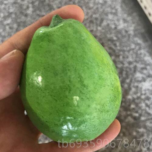 正品天然玉摆石雕香蕉摆件水仿真果梨玉石橙子家居件精观赏奇石