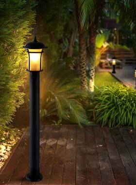 欧式草坪灯户外防水别墅花园装饰观灯园林庭院灯草灯19396-1W地灯