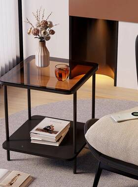 新品新品轻奢边几床简小易缝沙发IDE侧边柜办公茶几客厅桌子夹角