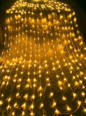 现货led户外网防水VEL流灯水红瀑布灯马彩灯窗帘灯浪漫布置装跑饰