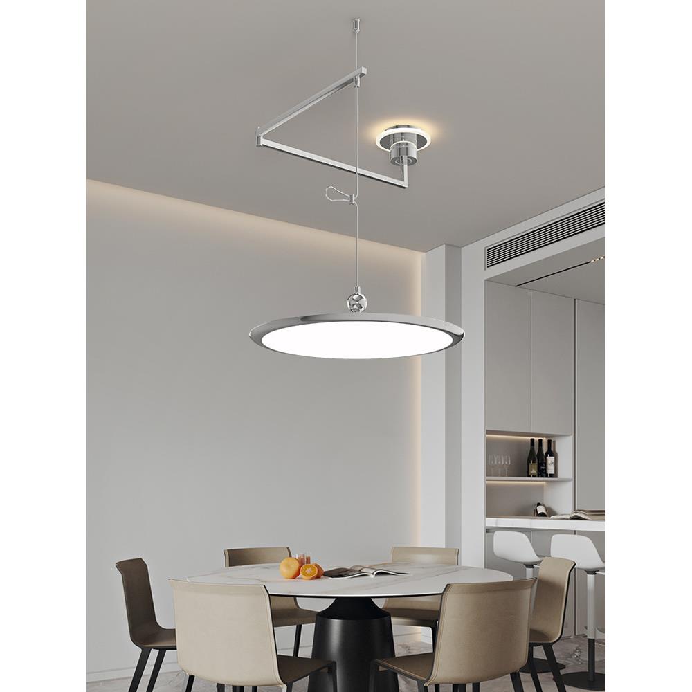 广东中山全光谱护餐桌吧餐台灯787中包轻奢可移位带古摇臂飞碟厅