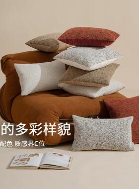 FS758911肌理感｜发轻抱枕客厅装饰靠枕油奶风奢感沙飘窗床上纯色