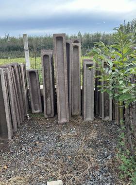 民俗老物件石盆洗石手石头件流水造水槽鱼麦太保缸景槽老旧庭院垒