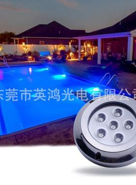 122v-4316不锈钢游艇灯船用水下灯IH-BL-6CvIP明68防水泳池装饰照
