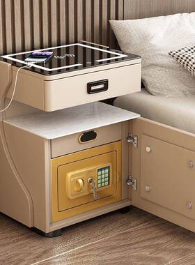 家智能床头柜保险箱一体多功无51744线充电卧能收纳柜用保险室柜