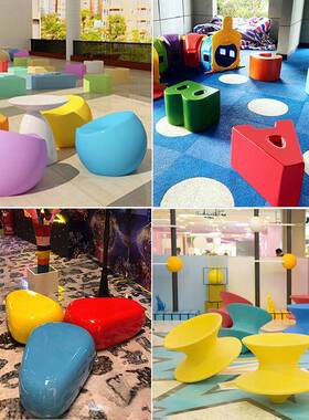 玻钢坐璃池凳树组休合商场闲座椅公共休息区儿童户外公园等候龙翔