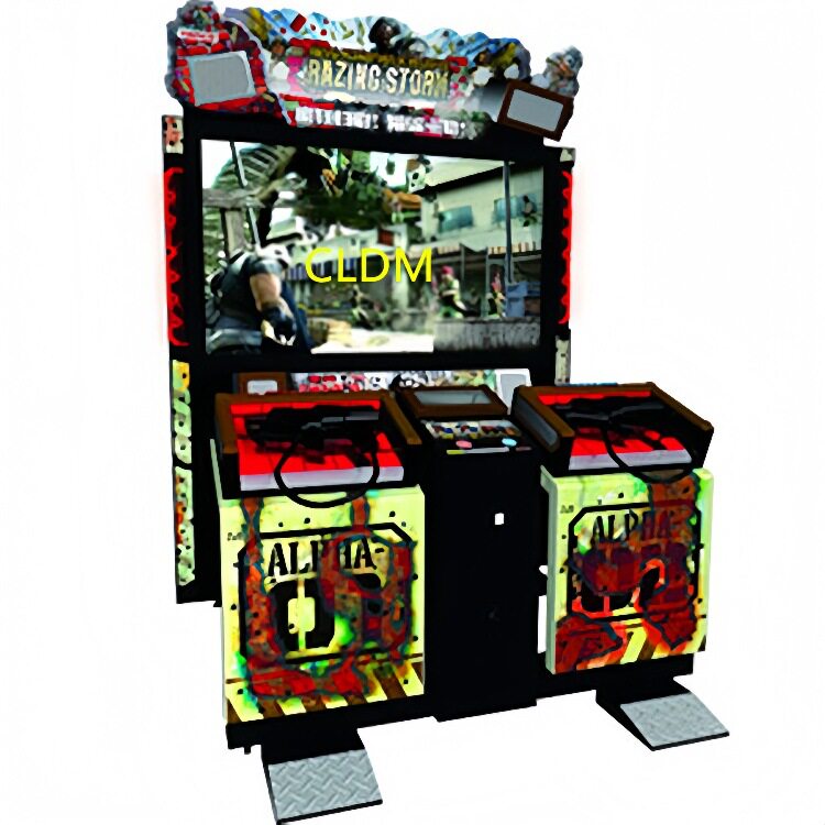 厂家直售全新55寸双人射击游戏机完毁袭击动漫城大型投币类模拟机