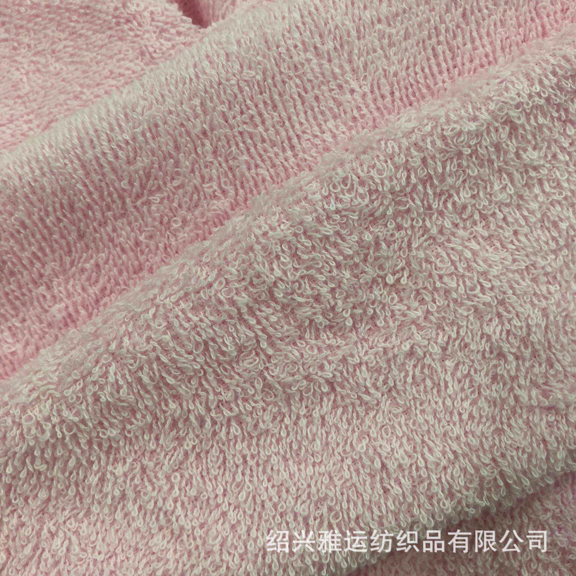 全棉梭洗织毛巾布两毛面圈布料现货供应纯棉脸浴巾XWC浴袍巾面料