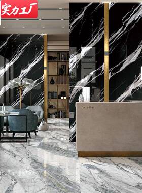 高端奢石大理砖石鎏金岁月瓷50x150060x厂标017200别墅豪宅客厅墙