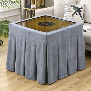 麻将机罩子电炉套电取暖炉桌 裙式 9WOR正方形烤火桌子罩套夏季 新款
