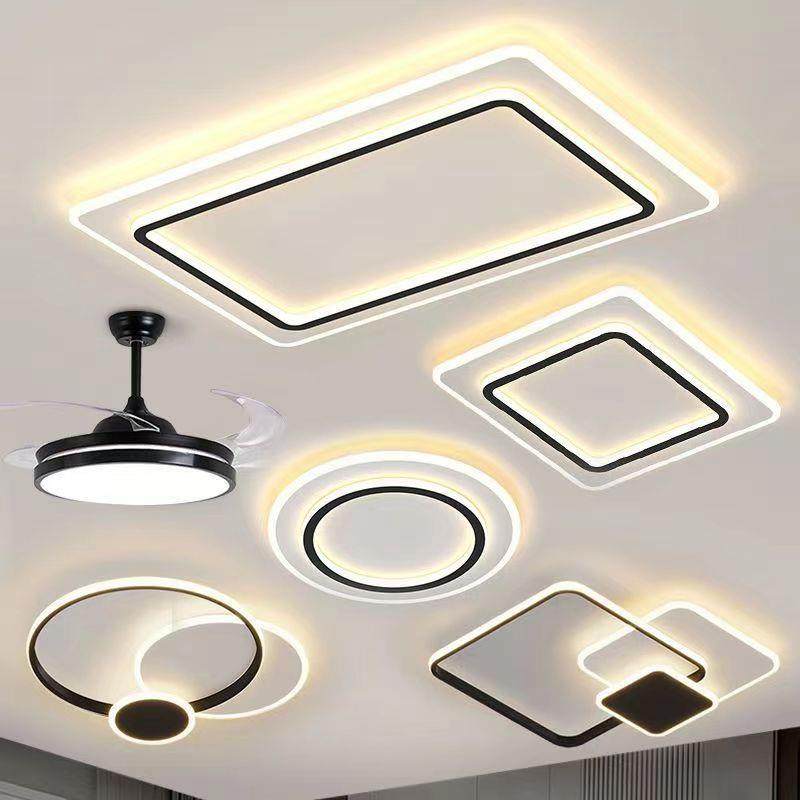 客厅灯餐厅卧室灯现代大气2023年新款led北欧吸顶灯全屋套餐灯具