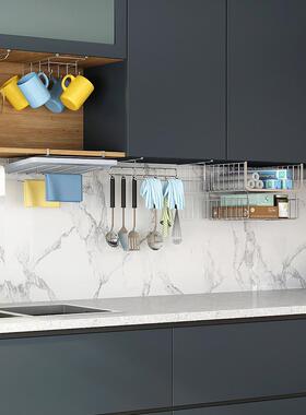 61K3免F76MJ6TH打孔挂橱不柜下置物架304锈钢柜门吊式下挂篮厨房