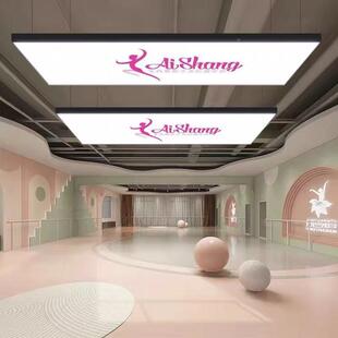 超亮方形板吊灯无影棚灯理发200店舞蹈房直播摄间影平办公区展厅