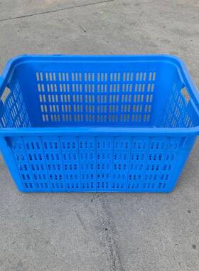 大号塑料周箩筐装周转箩加厚蓝色DZP快递运输筐8305*塑59服*415料