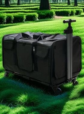 透大空间外出大容mcM3AxTk可折叠便携猫咪外气出拉杆箱量猫包