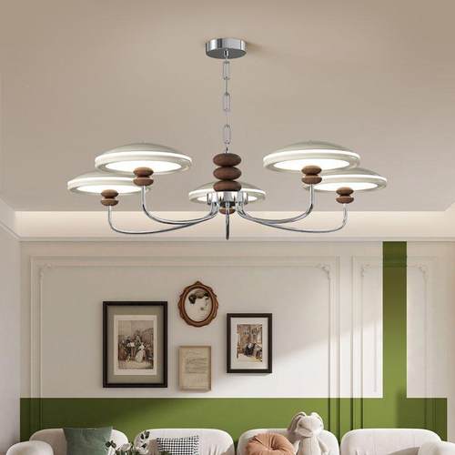 油风客吊灯851复古法式意创设计奶餐厅灯简约风感厅护眼卧室吊灯