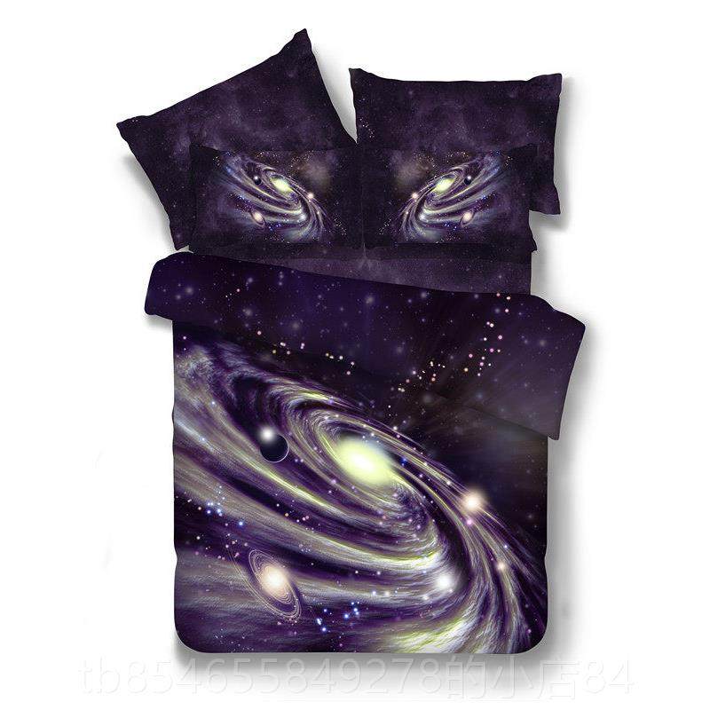 正品3D星学空床单地球宇宙四套2.0被套1件三.5床生单人床件套双人