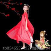 演出服水袖 正品 古筝款 连新衣裙白纱仙裙民乐童初高中女生成人表演