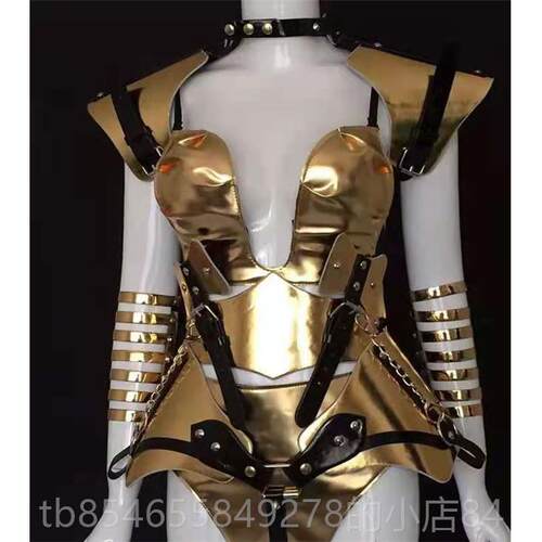 正品服银色铠甲科技感出服科士幻未来演战走秀酒吧派对机器人服装
